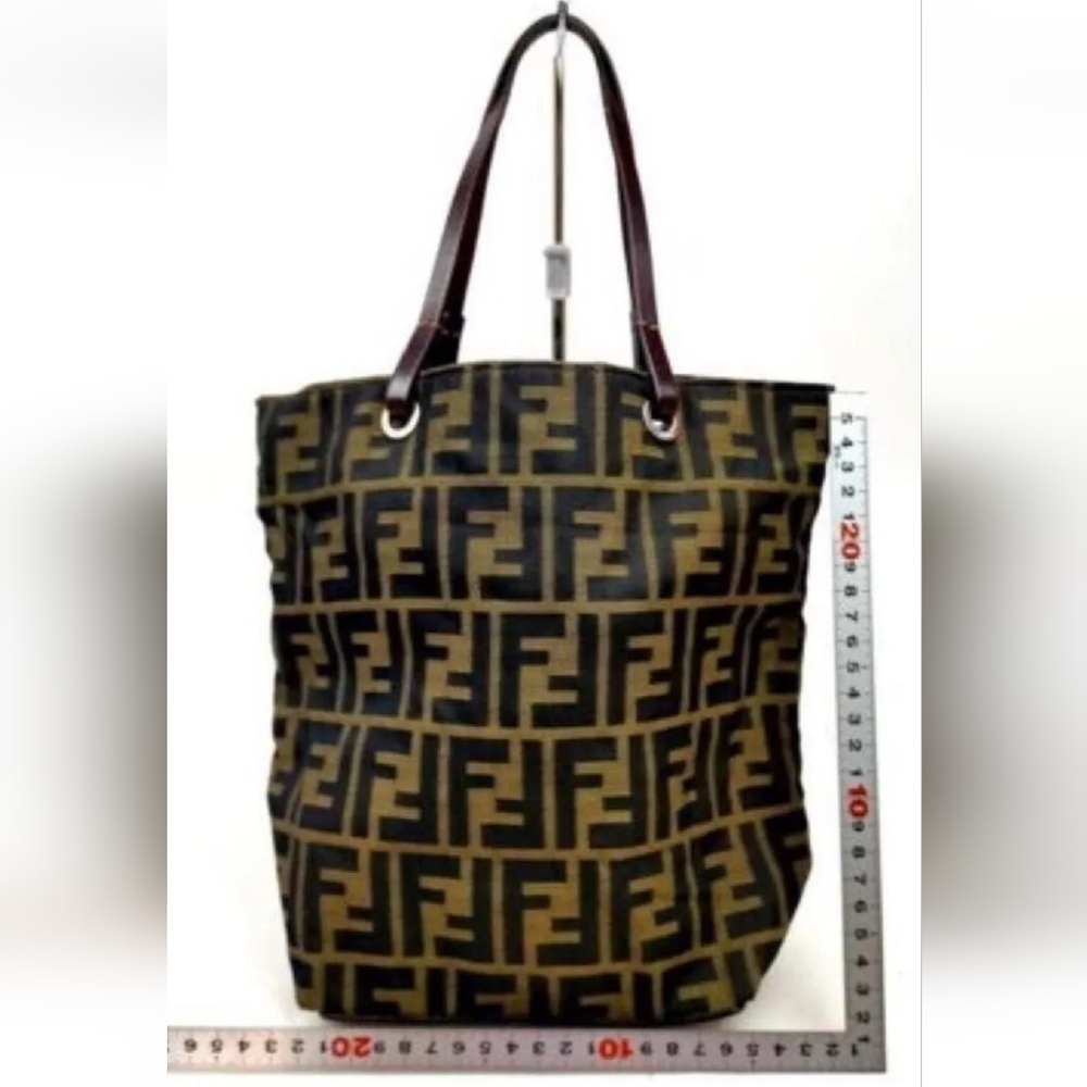 Vintage Fendi Mini Zucca Tote, Brown - Picture 2 of 12